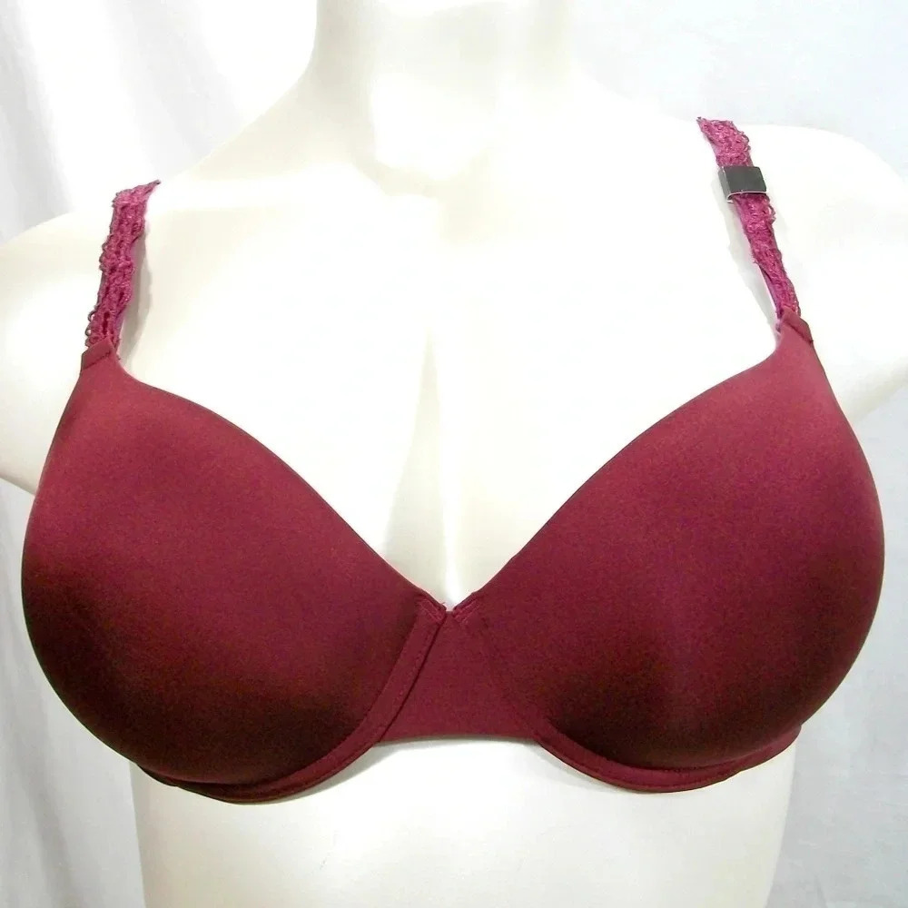 42C Paramour 135035 Lissa Contour UW Bra Burgundy NWT